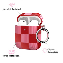Rose Vibe Checkered AirPod Case