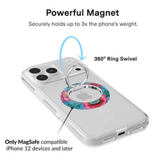 Groovy Floral MagSafe Grip Ring