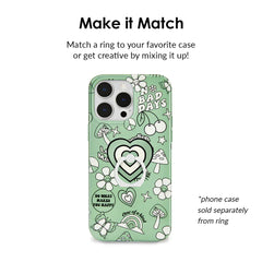 Good Vibes Matcha Phone Ring