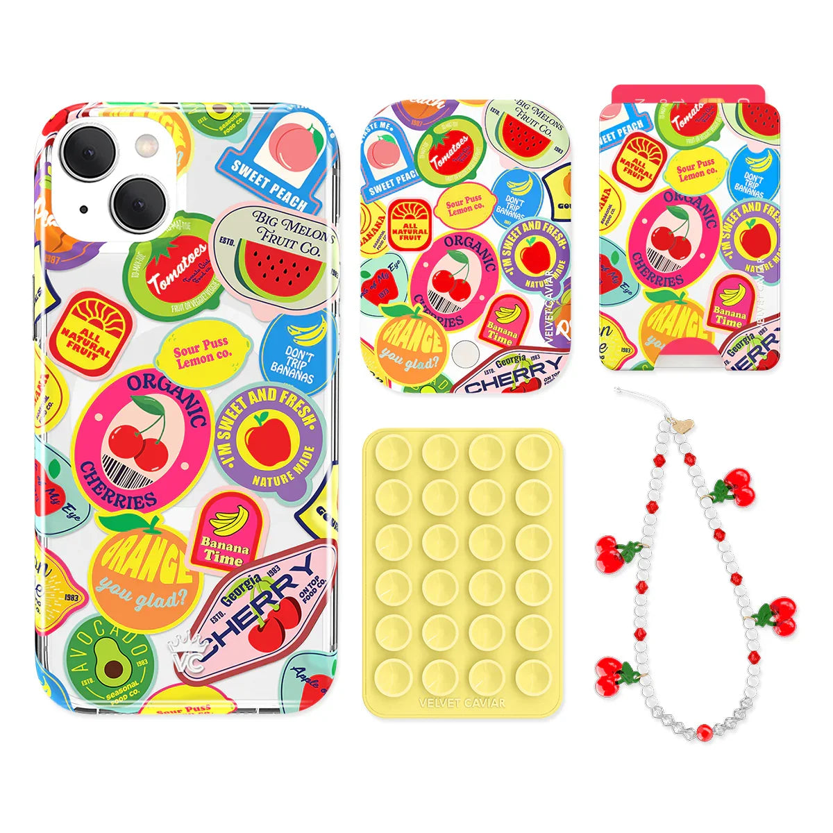 Juicy Fruits iPhone Bundle Set - Wallet