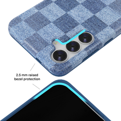 Denim Vibe Checkered Samsung Case