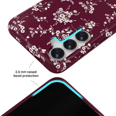 French Burgundy Floral Samsung Case