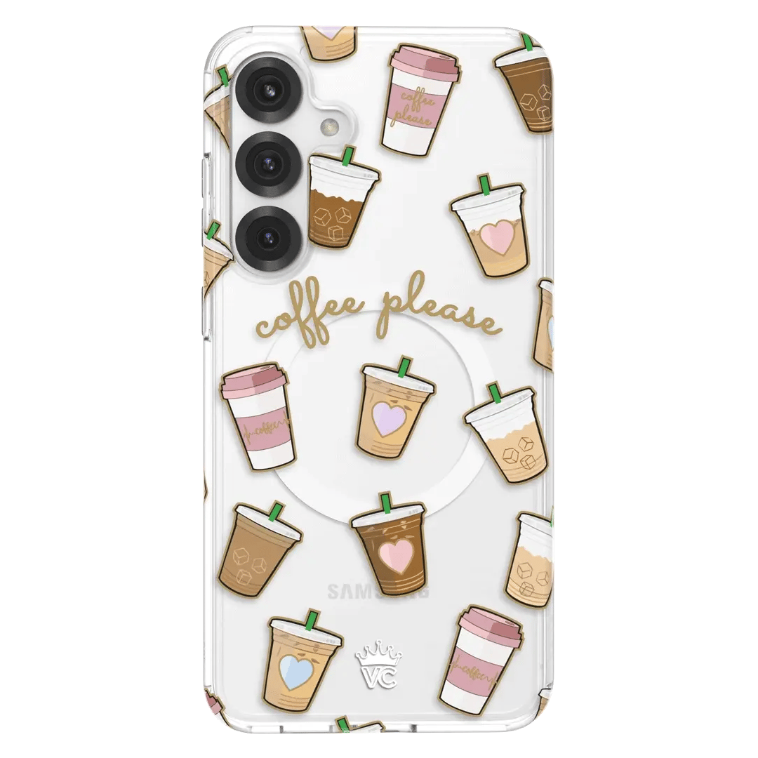 Coffee First Clear Samsung Galaxy Case