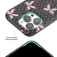 Lacy Pink Bows iPhone Case