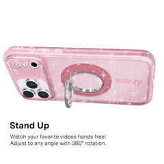 Pink Stardust Glitter MagSafe Grip Ring
