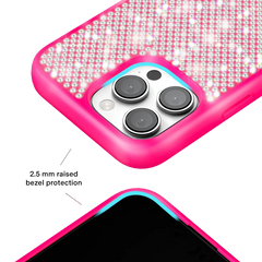 Hot Pink Caviar Crystals iPhone Case