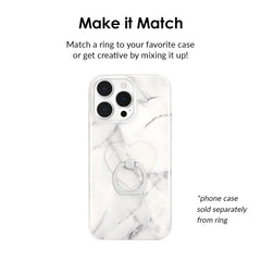 Carrara Marble Phone Ring