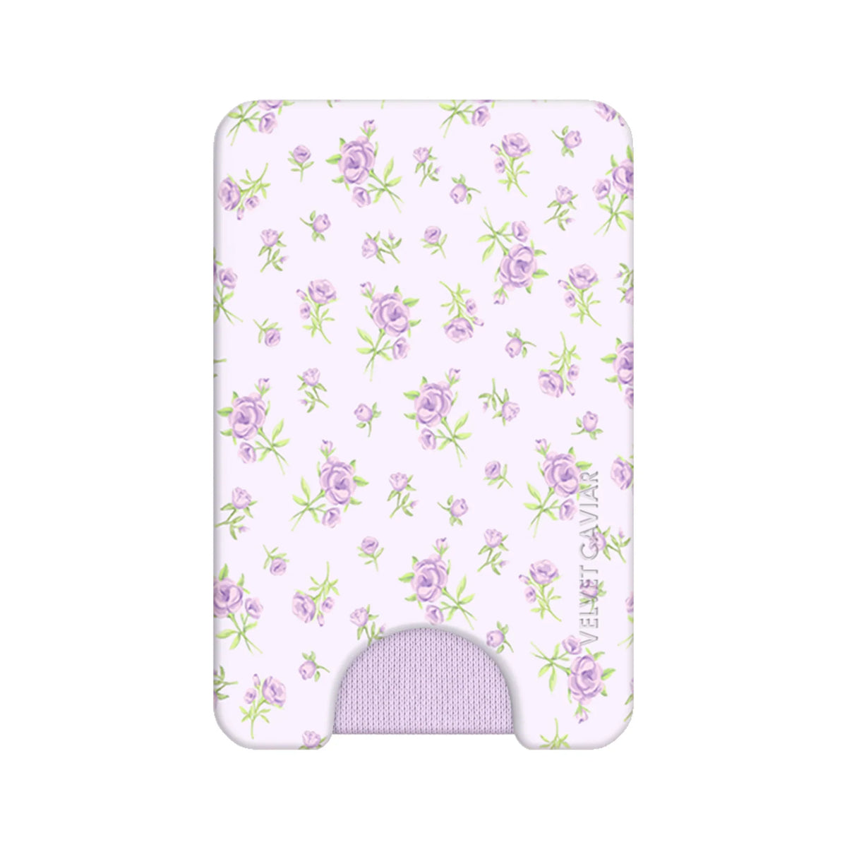 Dainty Lilac Floral MagSafe Wallet