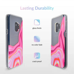 Pink Geode Glitter Samsung Case