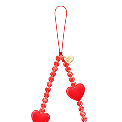 Red Heart Phone Charm