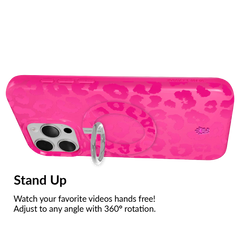 Even Hotter Pink Leopard MagSafe Grip Ring