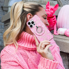 Ghosted Pink Glitter MagSafe Grip Ring