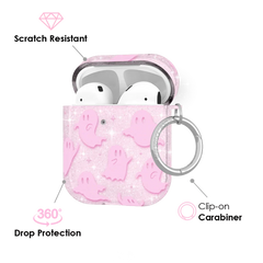 Ghosted Pink Glitter AirPod Case