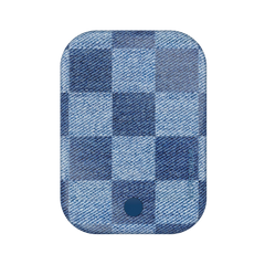 Denim Vibe Checkered Portable MagSafe Charger Power Pack