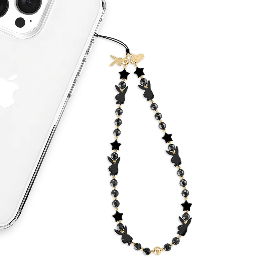 Playboy Black Bunny Phone Charm