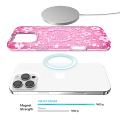 Cherry Blossom Glitter iPhone Case