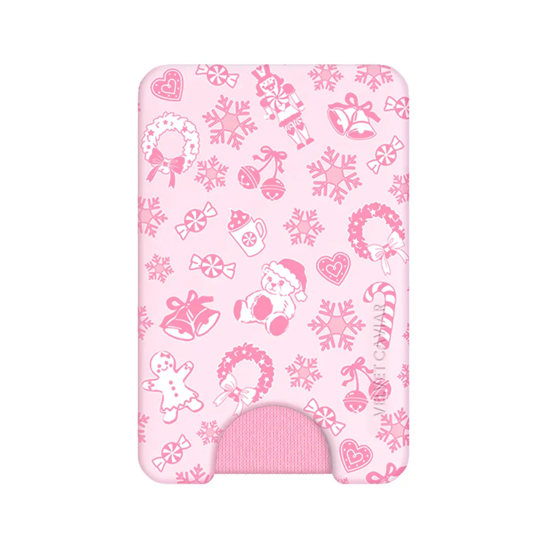 Pink Christmas MagSafe Wallet