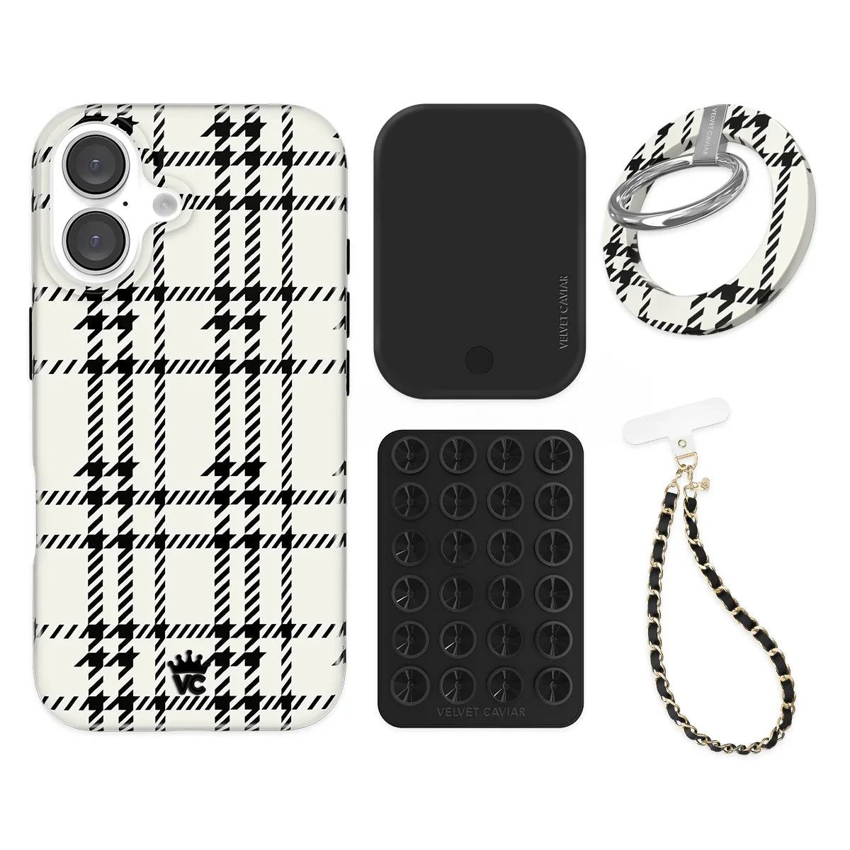 Houndstooth Sweater iPhone Bundle Set - Grip
