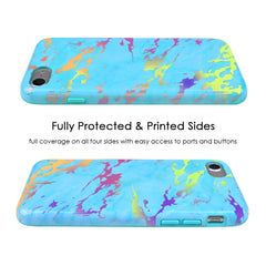 Blue Marble Holo Chrome iPhone Case