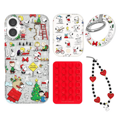 Snoopy Christmas Glitter iPhone Bundle Set - Grip