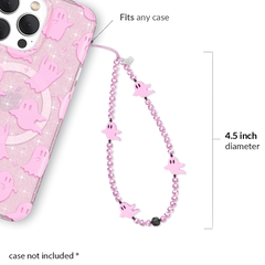 Ghosted Pink Phone Charm