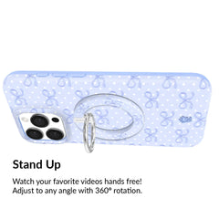 Lovely Blue Bows MagSafe Grip Ring