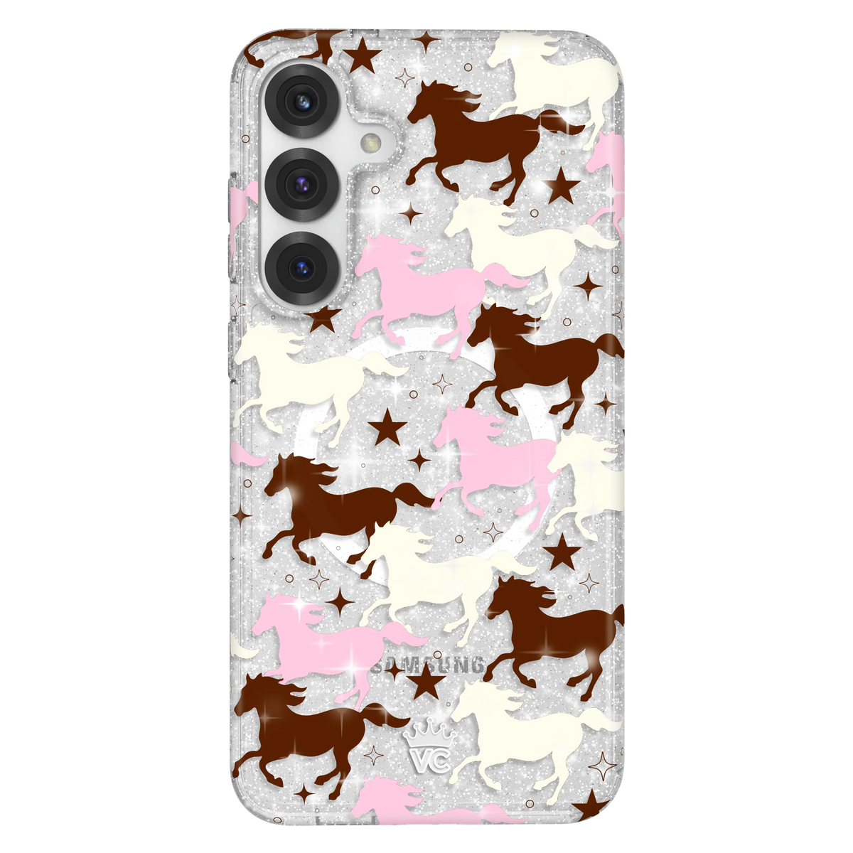 Pink Pony Glitter Samsung Case