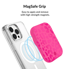 Even Hotter Pink Leopard Portable MagSafe Charger Power Pack