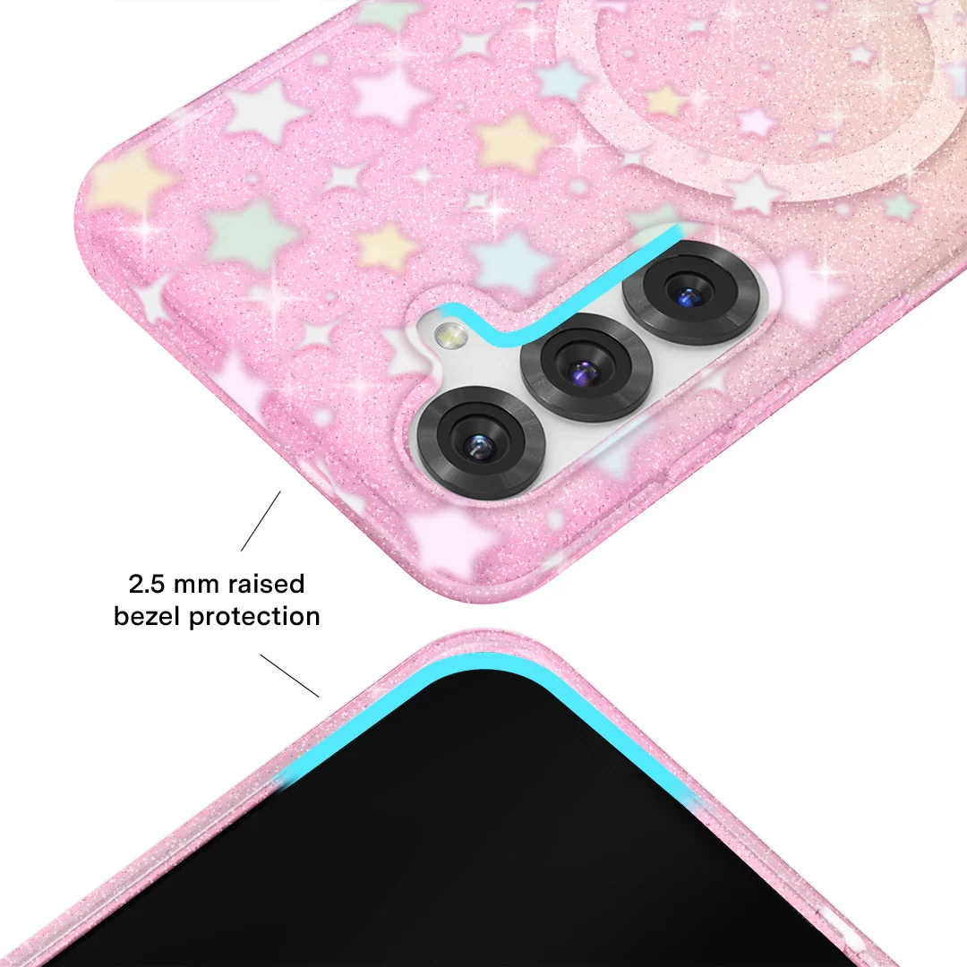 Falling Star Glitter Samsung Case