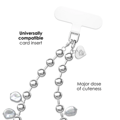 Pearl Drip Chain Phone Charm