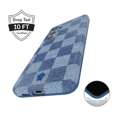 Denim Vibe Checkered Samsung Case