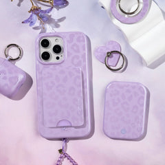 Lilac Leopard Portable MagSafe Charger Power Pack