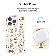 Snoopy Moods Portable MagSafe Charger Power Pack