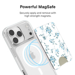 French Blue Floral MagSafe Wallet