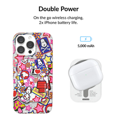 Snoopy Patchwork Portable MagSafe Charger Power Pack