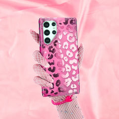 Pink Ruby Leopard Samsung Case