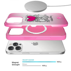 Keith Haring Pink Heart iPhone Case