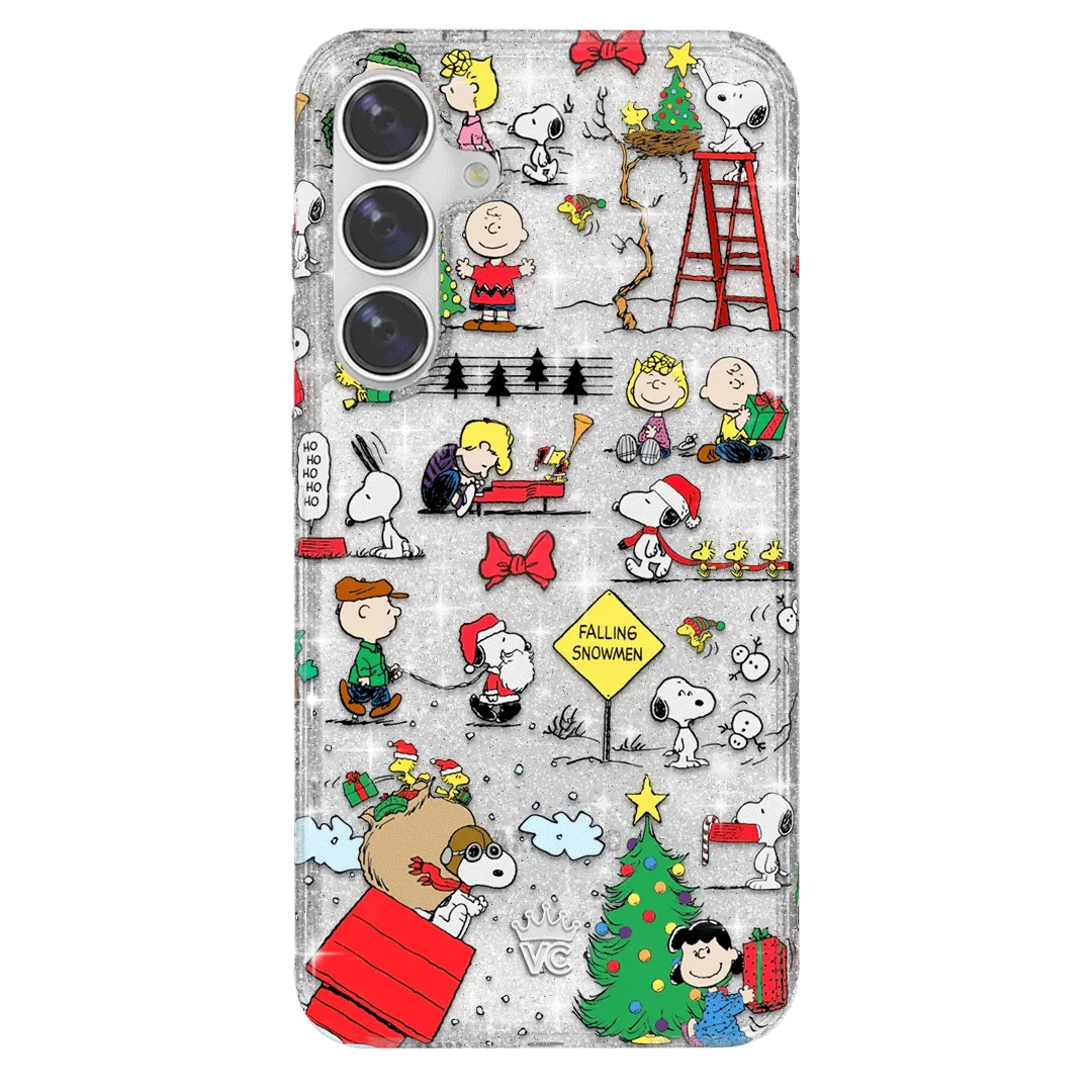 Snoopy Christmas Glitter Samsung Case