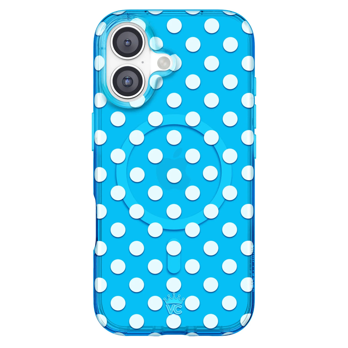 Aquamarine Polka Dot iPhone Case