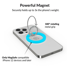 Neon Blue MagSafe Grip Ring