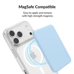 Cotton Candy Blue Slim Portable MagSafe Charger Power Pack