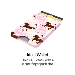 Pink Pony Glitter MagSafe Wallet