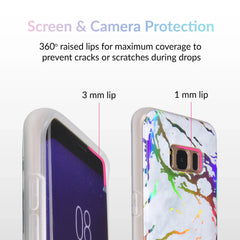 Holo White Marble Samsung Galaxy Case