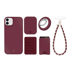 Burgundy 1990 iPhone Bundle Set