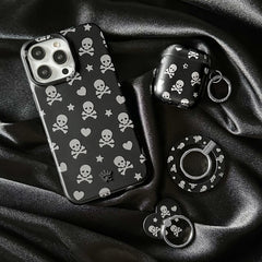 Chrome Skulls Phone Ring