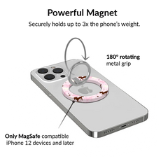 Pink Pony Glitter MagSafe Grip Ring