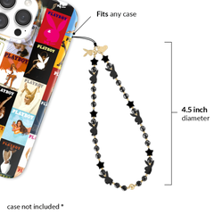Playboy Black Bunny Phone Charm