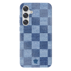 Denim Vibe Checkered Samsung Case