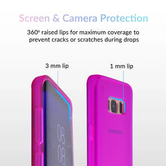 Neon Purple Clear Samsung Case