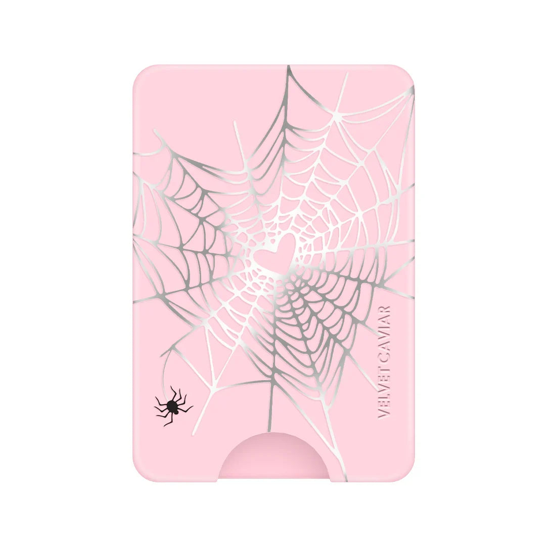 Widow’s Web Chrome MagSafe Wallet